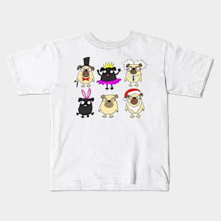 Pug Funny Collection Kids T-Shirt